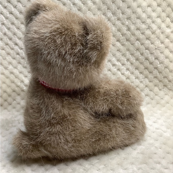Vintage Ganz Bros Heritage Collection Plush Bear Red Checker Bow Stuffed Animal - Picture 5 of 13